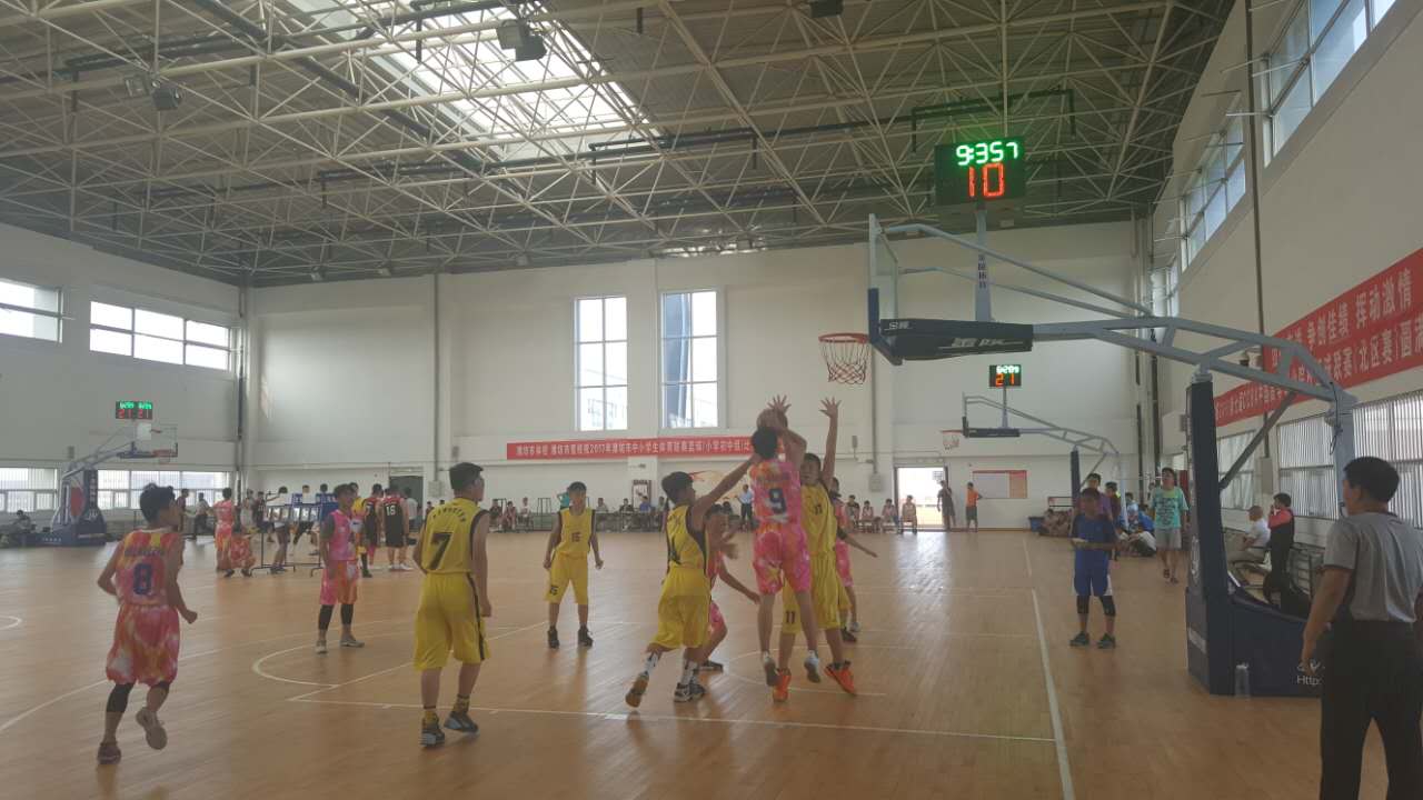 青少年减肥夏令营分享：潍坊市中小学生体育联赛篮球比赛(小学、初中组)开赛